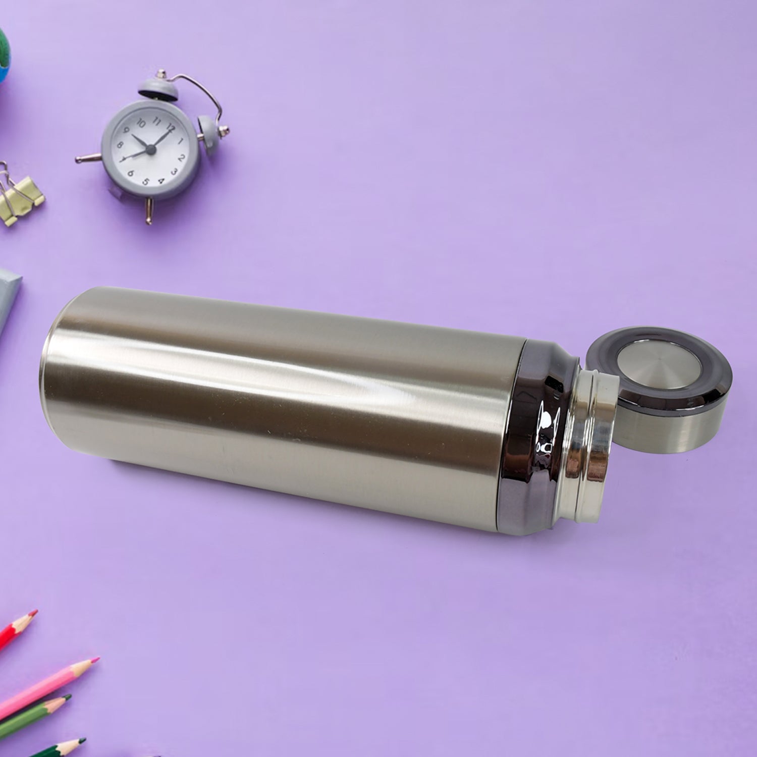 Stainless Steel Insulated Vacuum Bottle (1200ml Approx / Mix Color / 1 Pc) Stainless Steel Insulated Vacuum Bottle (1200ml Approx / Mix Color / 1 Pc)